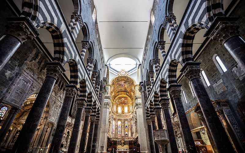San Lorenzo Cathedral in Genoa Italy