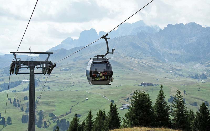 Funicular cable car italy