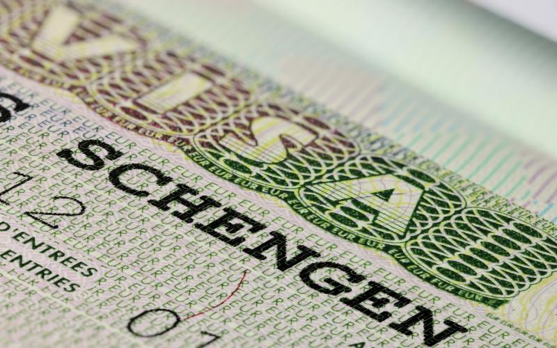 Schengen States Visa in Passport