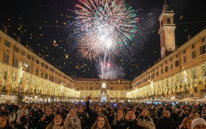 New Year celebration in Italy